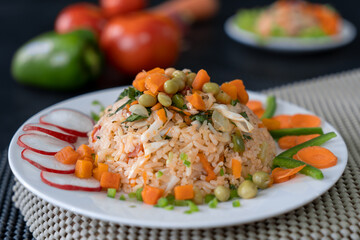 Rice with vegetables