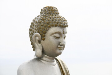Portrait d'une statue de Bouddha