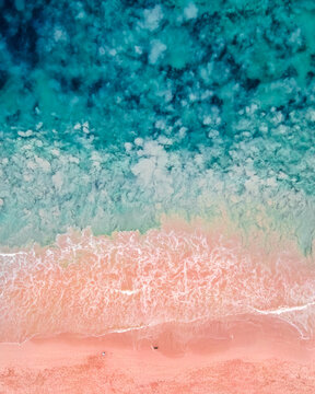 Beautiful Dawn Beach from above - Aerial beach 