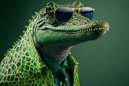 Alligator Sunglasses Bilder – Durchsuchen 393 Archivfotos, Vektorgrafiken  und Videos | Adobe Stock