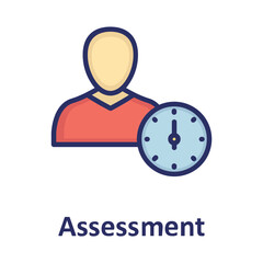 Assessment, employee Vector Icon

