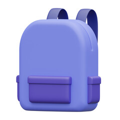 School Bag 3D icon illustration element