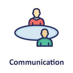 Client, communication Vector Icon

