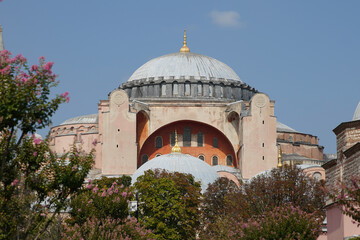Fototapeta na wymiar Hagia Sophia in Istanbul, Turkiye