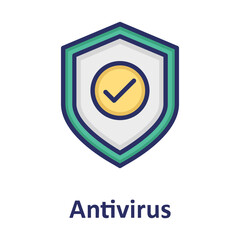 Antivirus, check mark Vector Icon
