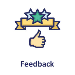 Experience, feedback Vector Icon

