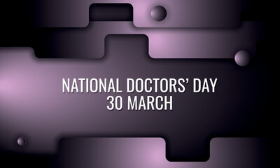 National Doctors’ Day. Design suitable for greeting card poster and banner