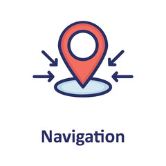 Gps, map pin Vector Icon
