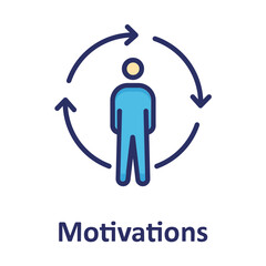 Confidence, encourage Vector Icon
