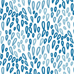 Seamless abstract ornament rainy cloudy sky