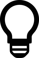 Idea icon symbol illustration vector image, creative bulb design illustration