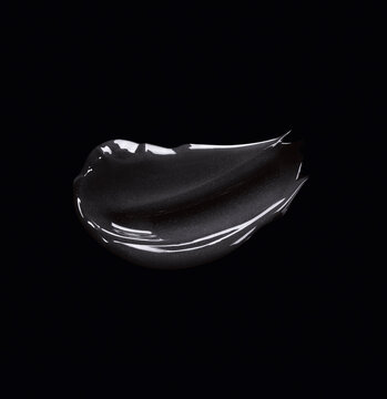 Gros plan texture noir transparente cosm&eacute;tique