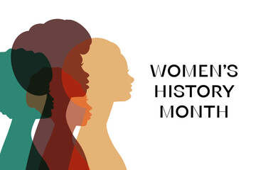 Women's History Month - card, poster, template, background. EPS-10 - 564675889
