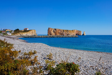 South beach and Tourists Perce QC Canada