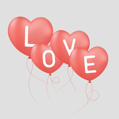 The art of passion design and decoration element, shape, banner, and template symbolizes valentine's celebration of love and romance and a happy holiday on valentines day.