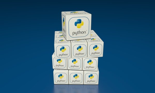 python, Social Media Stock Photo.