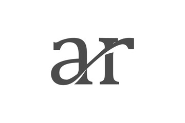 Proffesional and simple ahr or ar logo design concept for company