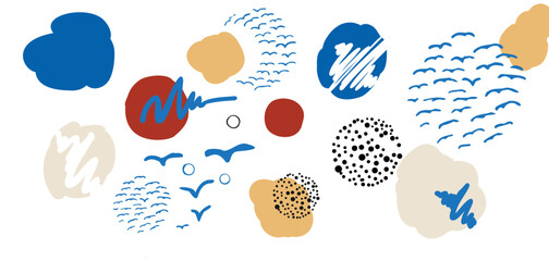 Seamless pattern abstract background  nature art.