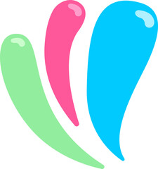 Splash of colors. Holly