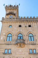 Fototapeta premium Palazzo Pubblico in the republic San Marino, Italy