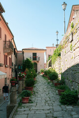 Fototapeta na wymiar Streets of San Marino, Republic of San Marino, Italy