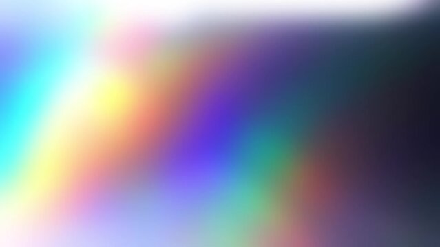 Abstract background with rainbow prisms. Illumination for life video in 4k. Shimmers of different colors with a place for text.
