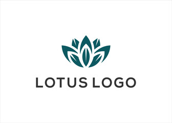 Lotus flower logo vector design template