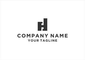 Fototapeta premium DH letter logo design vector illustration 