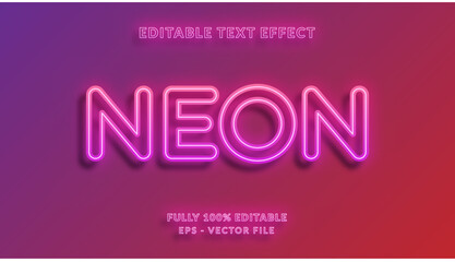 Neon Editable text evvect