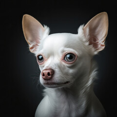 White Chihuahua Portrait