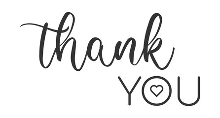 Vintage vector thank you handwritten inscription. hand drawn lettering. Thank you calligraphy. Thank you card. Vector illustration.