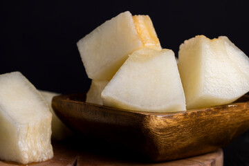 Sliced ripe and sweet melon