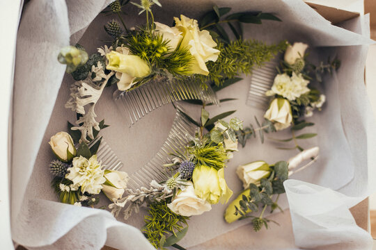 peinetas con flores