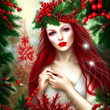 Yuletide Lady