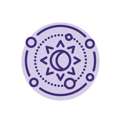 Astrology line icon. Isolated vector element.