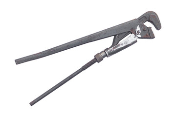 adjustable gas wrench isolated from the background