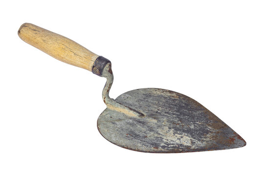 construction trowel, cement   trowel isolated from background
