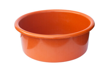 plastic bowl, laundry basin, plastic basin for dishes isolated from the background