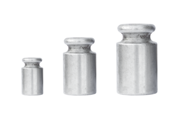weights for calibrating scales, measuring weights isolated from the background