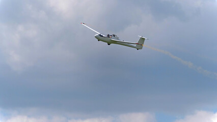 MOSCOW REGION, CHERNOE AIRFIELD 22 May 2021: moto glider AC4-115 Jet the Sky aviation festival, theory and practice