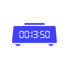 Digital clock icon vector design illustration.