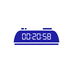Digital clock icon vector design illustration.