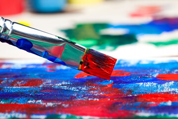 Obraz premium drawing by using acrylic paint