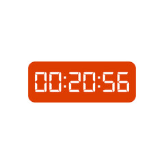 Digital clock icon vector design illustration.