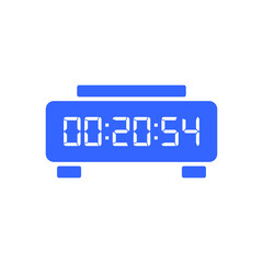 Digital clock icon vector design illustration.