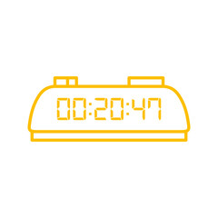 Digital clock icon vector design illustration.