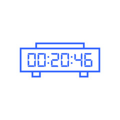 Digital clock icon vector design illustration.