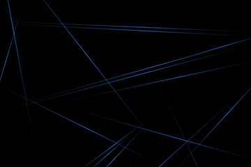 Abstract black with blue lines, triangles background modern design. Vector illustration EPS 10.