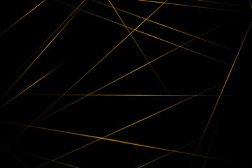 Abstract black with gold lines, triangles background modern design. Vector illustration EPS 10.