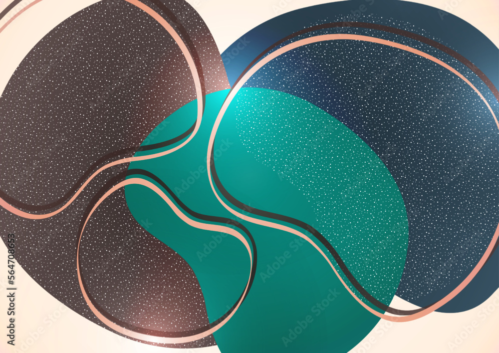 Poster abstract overlay shapes. wavy shapes, smooth fluid gradient elements, flow lines. trendy futuristic 
